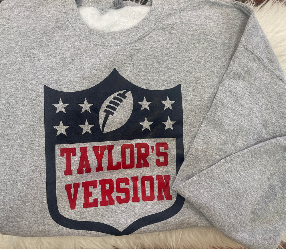 Taylor’s Version NFL Sweatshirt- Grey