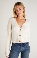 Allegra Cardigan Sweater- Sandstone