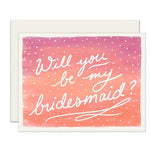 Bridesmaid Ombre Card