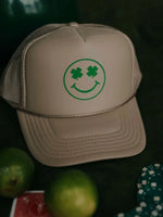 Shamrock Smiley Trucker Hat