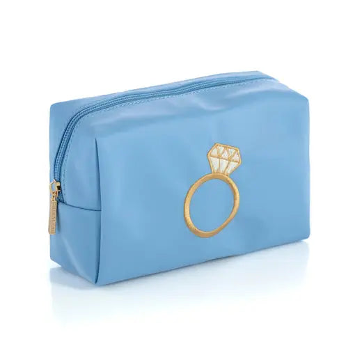 Bling Zip Pouch- Sky