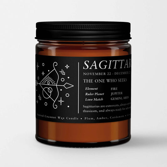 Sagittarius Zodiac Candle