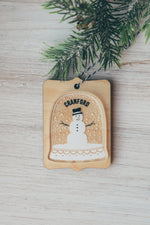 Cranford Snowglobe Ornament - Snowman